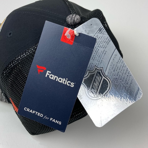 Fanatics Anaheim Ducks NHL Black & Gray Embroidered Logo Mesh Snapback Hat NWT! - Picture 11 of 12